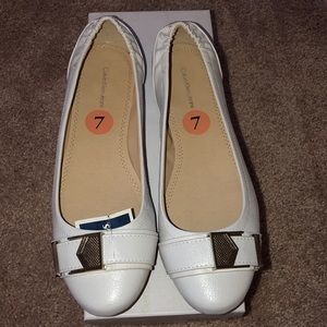 Calvin Klein - White flats - brand new - size 7